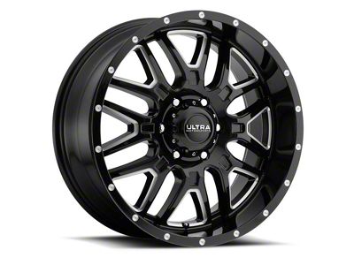 Ultra Wheels Hunter Gloss Black Milled 6-Lug Wheel; 20x9; 18mm Offset (16-23 Tacoma)