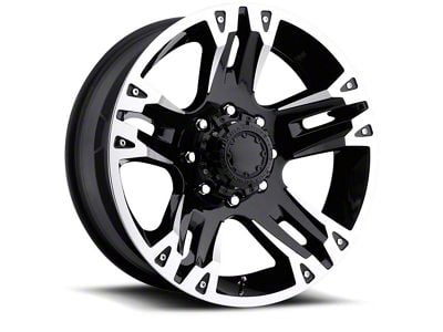 Ultra Wheels Maverick Gloss Black Machined 6-Lug Wheel; 17x8; 25mm Offset (03-09 4Runner)