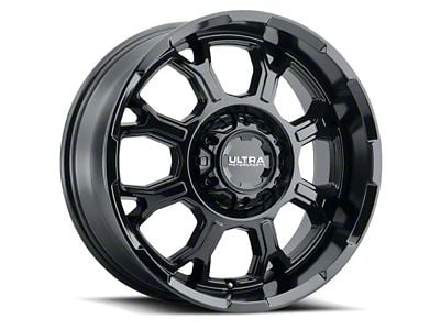 Ultra Wheels Commander Gloss Black 6-Lug Wheel; 18x9; 1mm Offset (04-15 Titan)