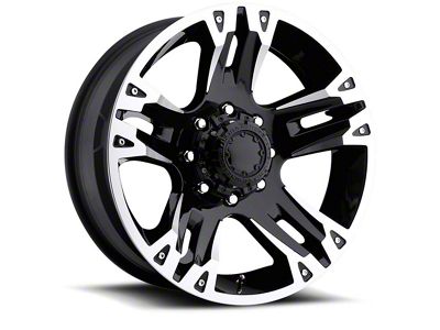Ultra Wheels Maverick Gloss Black Machined 6-Lug Wheel; 18x9; 12mm Offset (04-15 Titan)