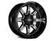 Ultra Wheels Menace Gloss Black with Diamond Cut Accents 6-Lug Wheel; 18x9; 18mm Offset (04-15 Titan)