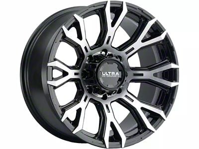 Ultra Wheels Scorpion Gloss Black with Diamond Cut Face 6-Lug Wheel; 20x10; -25mm Offset (04-15 Titan)