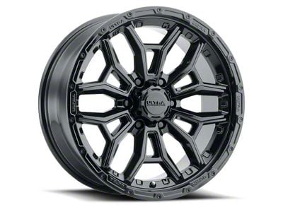 Ultra Wheels Warmonger 6 Gloss Black 6-Lug Wheel; 17x9; -12mm Offset (04-15 Titan)