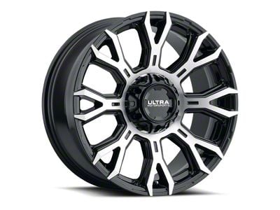 Ultra Wheels Scorpion Gloss Black with Diamond Cut Face 6-Lug Wheel; 17x9; 18mm Offset (05-15 Tacoma)