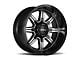 Ultra Wheels Menace Gloss Black with Diamond Cut Accents 6-Lug Wheel; 17x9; 18mm Offset (10-24 4Runner)