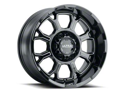 Ultra Wheels Commander Gloss Black Milled 6-Lug Wheel; 18x9; 18mm Offset (2024 Tacoma)