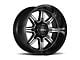 Ultra Wheels Menace Gloss Black with Diamond Cut Accents 6-Lug Wheel; 17x9; 12mm Offset (2024 Tacoma)