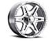 Ultra Wheels Badlands Polished 6-Lug Wheel; 17x9; 12mm Offset (21-24 Bronco, Excluding Raptor)