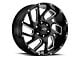 Ultra Wheels Carnage Gloss Black Milled 6-Lug Wheel; 20x10; -25mm Offset (22-24 Bronco Raptor)