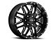 Ultra Wheels Hunter Gloss Black Milled 6-Lug Wheel; 20x10; -25mm Offset (22-24 Bronco Raptor)