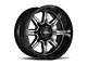 Ultra Wheels Menace Gloss Black with Diamond Cut Accents 6-Lug Wheel; 20x9; 18mm Offset (21-24 Bronco, Excluding Raptor)