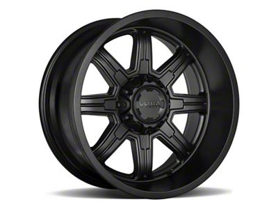 Ultra Wheels Menace Satin Black 6-Lug Wheel; 17x9; 12mm Offset (21-24 Bronco, Excluding Raptor)