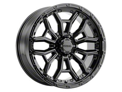 Ultra Wheels Warmonger 6 Gloss Black 6-Lug Wheel; 17x9; -12mm Offset (22-24 Bronco Raptor)