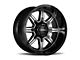 Ultra Wheels Menace Gloss Black with Diamond Cut Accents 6-Lug Wheel; 18x9; 12mm Offset (16-23 Tacoma)