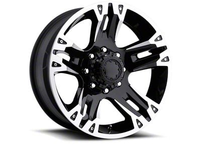 Ultra Wheels Maverick Gloss Black Machined 6-Lug Wheel; 18x9; 25mm Offset (17-24 Titan)