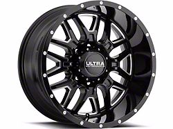 Ultra Wheels Hunter Gloss Black Milled 6-Lug Wheel; 20x9; 18mm Offset (16-24 Titan XD)