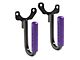 GraBars Genuine Solid Steel Front Grab Handles; Purple Grips (97-06 Jeep Wrangler TJ)