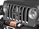 Under The Sun Inserts Grille Insert; BlackOut Skull (18-23 Jeep Wrangler JL w/o TrailCam; 2024 Jeep Wrangler JL Sport)