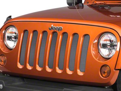 Under The Sun Inserts Grille Insert; Bright Silver Metallic (07-18 Jeep Wrangler JK)