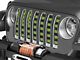 Under The Sun Inserts Grille Insert; Distressed Lime Green (18-23 Jeep Wrangler JL w/o TrailCam; 2024 Jeep Wrangler JL Sport)