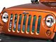 Under The Sun Inserts Grille Insert; Endless Summer Blue Green Palm Tree (07-18 Jeep Wrangler JK)