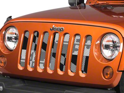 Under The Sun Inserts Grille Insert; Maryland BlackOut (07-18 Jeep Wrangler JK)