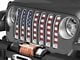 Under The Sun Inserts Grille Insert; Old Glory (18-23 Jeep Wrangler JL w/o TrailCam; 2024 Jeep Wrangler JL Sport)