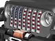 Under The Sun Inserts Grille Insert; Paws Old Glory (18-23 Jeep Wrangler JL w/o TrailCam; 2024 Jeep Wrangler JL Sport)