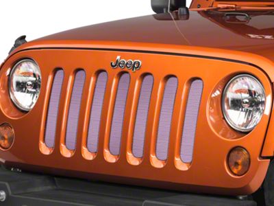 Under The Sun Inserts Grille Insert; Pink (07-18 Jeep Wrangler JK)