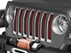 Under The Sun Inserts Grille Insert; Red Rock Crystal Pearl (18-23 Jeep Wrangler JL w/o TrailCam; 2024 Jeep Wrangler JL Sport)