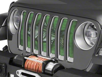 Under The Sun Inserts Grille Insert; Striped Bass (18-23 Jeep Wrangler JL w/o TrailCam; 2024 Jeep Wrangler JL Sport)