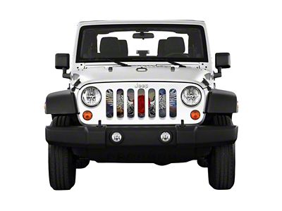 Under The Sun Inserts Grille Insert; Angel Wings (07-18 Jeep Wrangler JK)