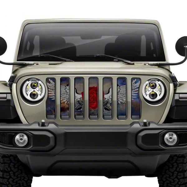 Under The Sun Inserts Jeep Wrangler Grille Insert Angel Wings Insrt Angwng Jl Jl 18 23 Jeep