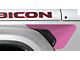 Under The Sun Inserts Fender Vent Decals; Pink (20-24 Jeep Gladiator JT)