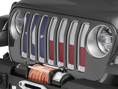 Under The Sun Inserts Grille Insert; Always Bigger (20-23 Jeep Gladiator JT w/o TrailCam; 2024 Jeep Gladiator JT Sport)