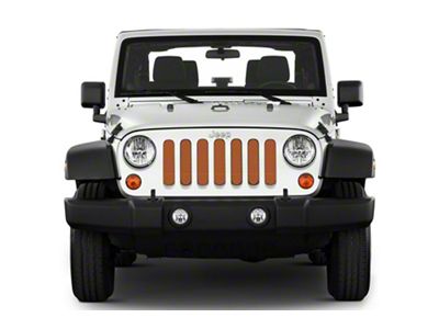 Under The Sun Inserts Grille Insert; Amber Fire Pearl (20-23 Jeep Gladiator JT w/o TrailCam; 2024 Jeep Gladiator JT Sport)