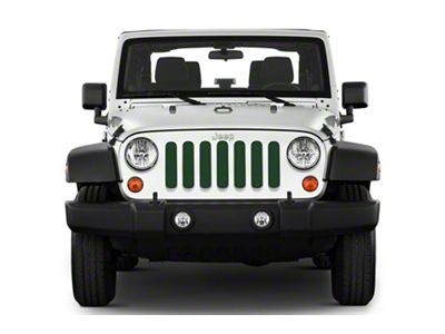 Under The Sun Inserts Grille Insert; Black Forest Green Pearl (20-23 Jeep Gladiator JT w/o TrailCam; 2024 Jeep Gladiator JT Sport)