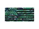 Under The Sun Inserts Grille Insert; Blue and Green Camo Stars and Stripes (20-23 Jeep Gladiator JT w/o TrailCam; 2024 Jeep Gladiator JT Sport)