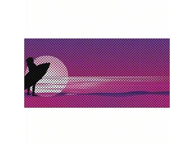 Under The Sun Inserts Grille Insert; Endless Summer Purple Surfer Female (20-23 Jeep Gladiator JT w/o TrailCam; 2024 Jeep Gladiator JT Sport)