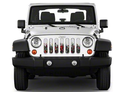 Under The Sun Inserts Grille Insert; Holiday Star (20-23 Jeep Gladiator JT w/o TrailCam; 2024 Jeep Gladiator JT Sport)