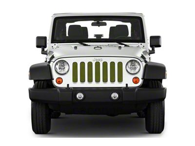 Under The Sun Inserts Grille Insert; Jeep Green Metallic (20-23 Jeep Gladiator JT w/o TrailCam; 2024 Jeep Gladiator JT Sport)