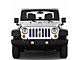 Under The Sun Inserts Grille Insert; Montana State Flag (20-23 Jeep Gladiator JT w/o TrailCam; 2024 Jeep Gladiator JT Sport)