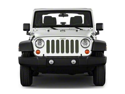 Under The Sun Inserts Grille Insert; Moss Green Pearl Coat (20-23 Jeep Gladiator JT w/o TrailCam; 2024 Jeep Gladiator JT Sport)