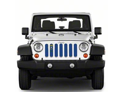 Under The Sun Inserts Grille Insert; Nevada State Flag (20-23 Jeep Gladiator JT w/o TrailCam; 2024 Jeep Gladiator JT Sport)