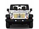 Under The Sun Inserts Grille Insert; New Jersey State Flag (20-23 Jeep Gladiator JT w/o TrailCam; 2024 Jeep Gladiator JT Sport)
