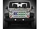 Under The Sun Inserts Grille Insert; NYPD Flag (20-23 Jeep Gladiator JT w/o TrailCam; 2024 Jeep Gladiator JT Sport)
