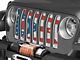 Under The Sun Inserts Grille Insert; Ohio State Flag (20-23 Jeep Gladiator JT w/o TrailCam; 2024 Jeep Gladiator JT Sport)