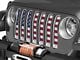 Under The Sun Inserts Grille Insert; Paws Old Glory (20-23 Jeep Gladiator JT w/o TrailCam; 2024 Jeep Gladiator JT Sport)