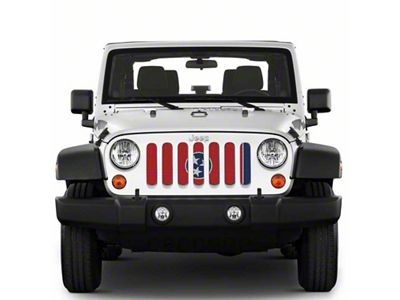 Under The Sun Inserts Grille Insert; Tennessee State Flag (20-23 Jeep Gladiator JT w/o TrailCam; 2024 Jeep Gladiator JT Sport)