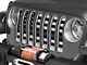 Under The Sun Inserts Grille Insert; Thin Blue Line Black and White (20-23 Jeep Gladiator JT w/o TrailCam; 2024 Jeep Gladiator JT Sport)
